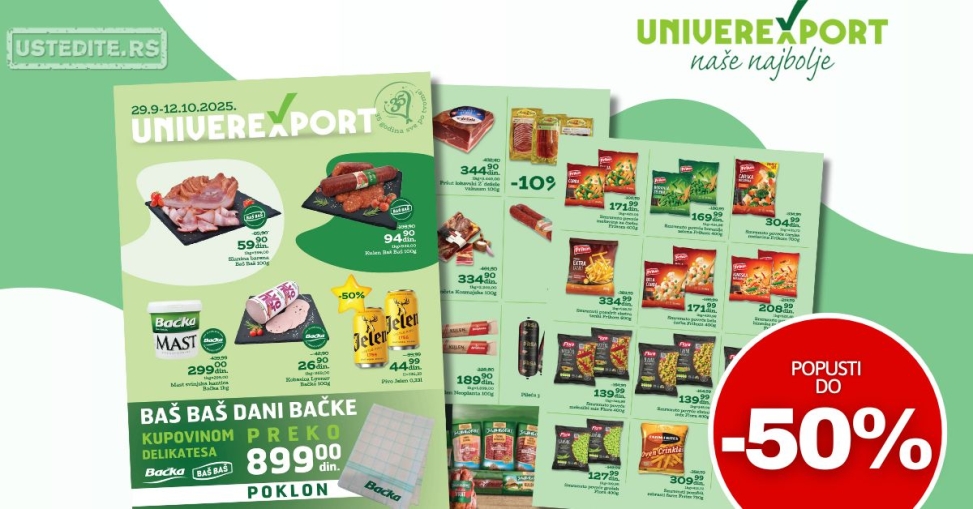 Univerexport katalog 29.9-12.10.2025.