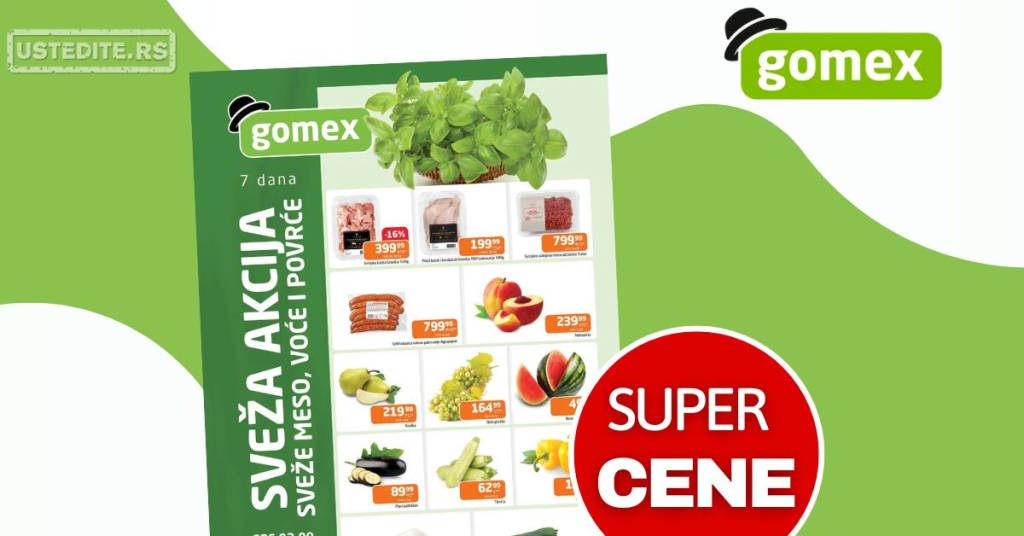 Gomex SVEŽA AKCIJA 3-9.9.2025.
