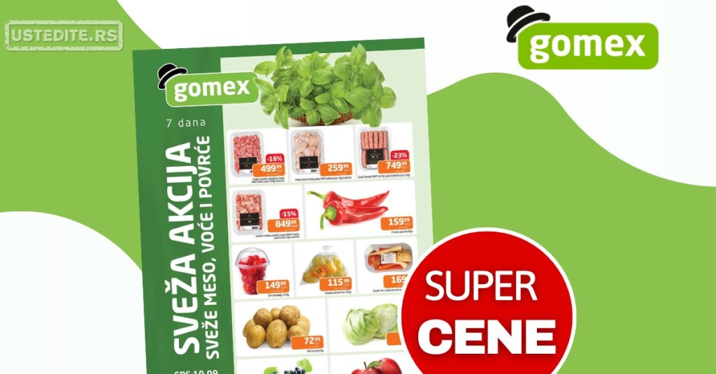 Gomex SVEŽA AKCIJA 10-16.9.2025.
