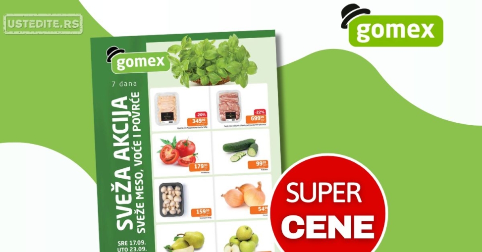 Gomex SVEŽA AKCIJA 17-23.9.2025.