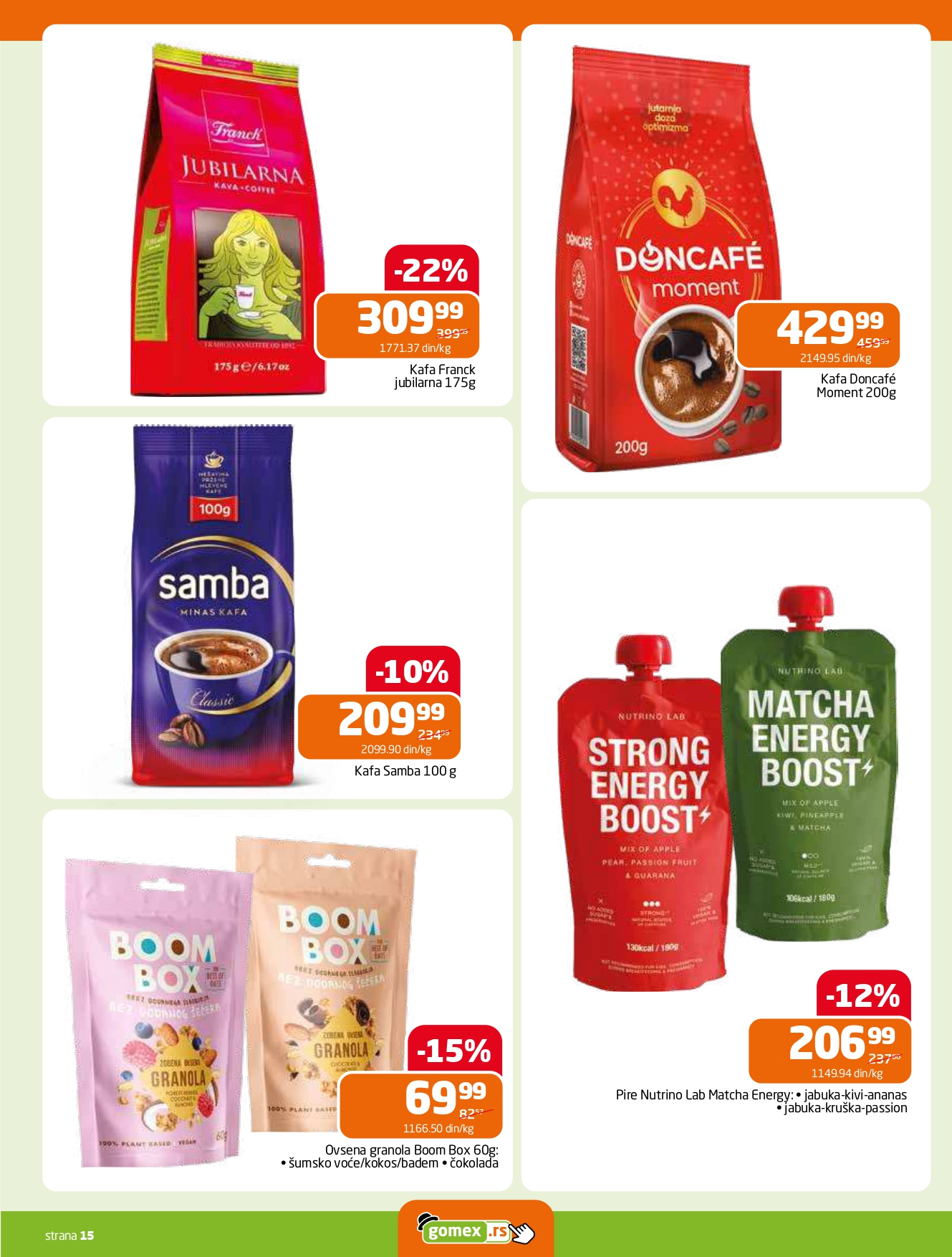 Gomex katalog AKCIJE IZ ŠEŠIRA 24-30.9.2025.