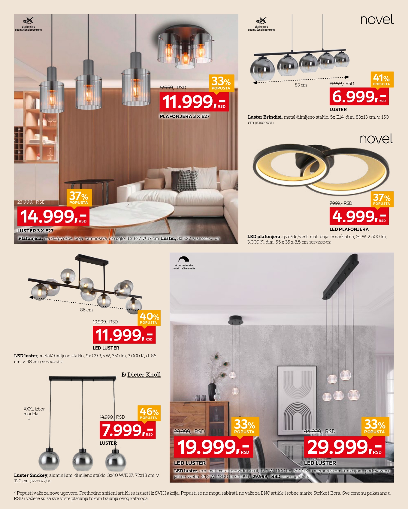 Lesnina XXXL katalog RASVETA 29.9-26.10.2025.