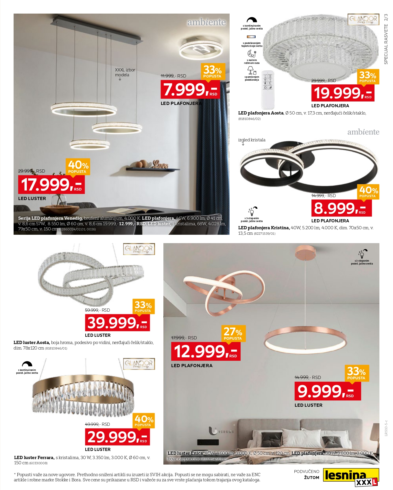 Lesnina XXXL katalog RASVETA 29.9-26.10.2025.