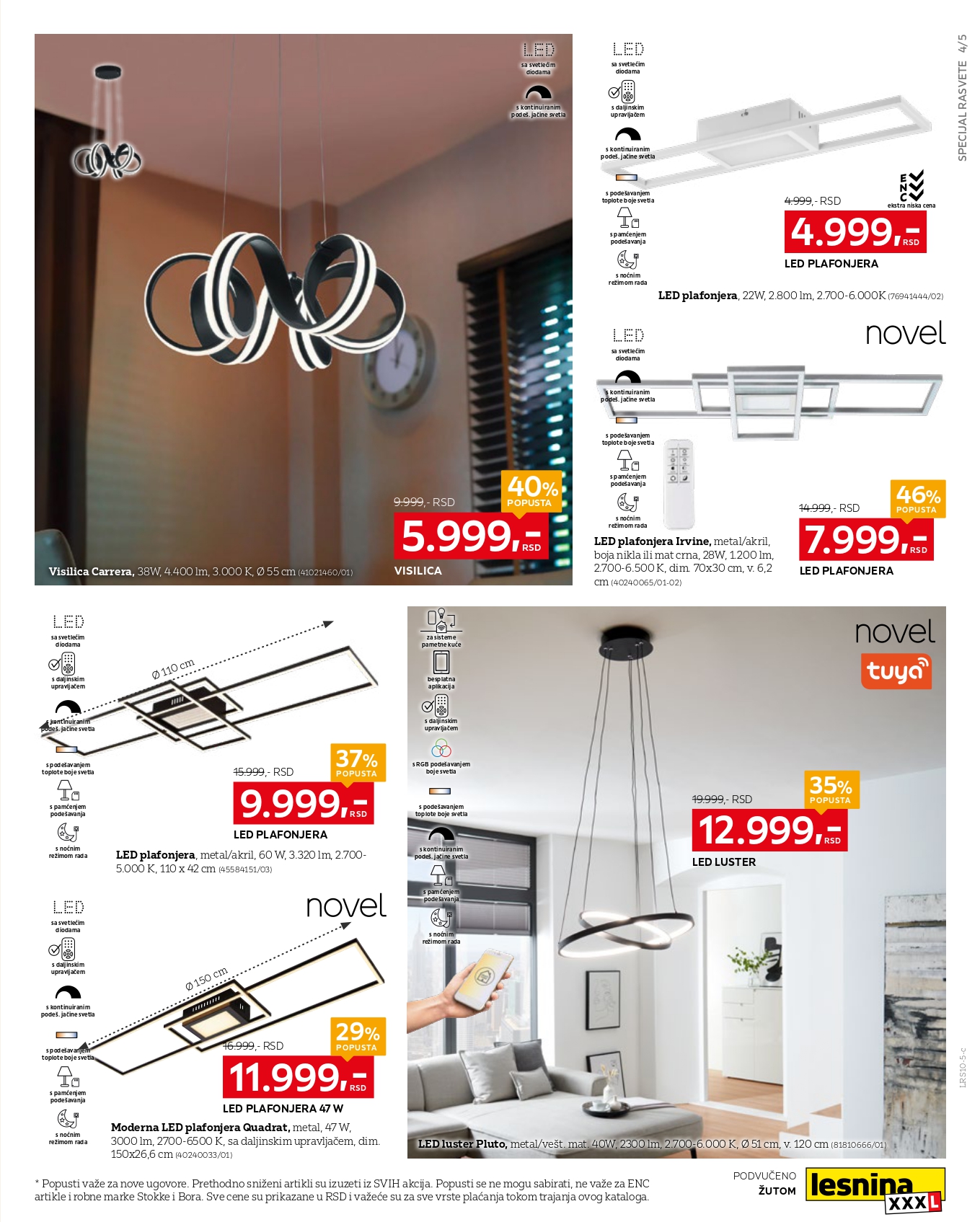 Lesnina XXXL katalog RASVETA 29.9-26.10.2025.