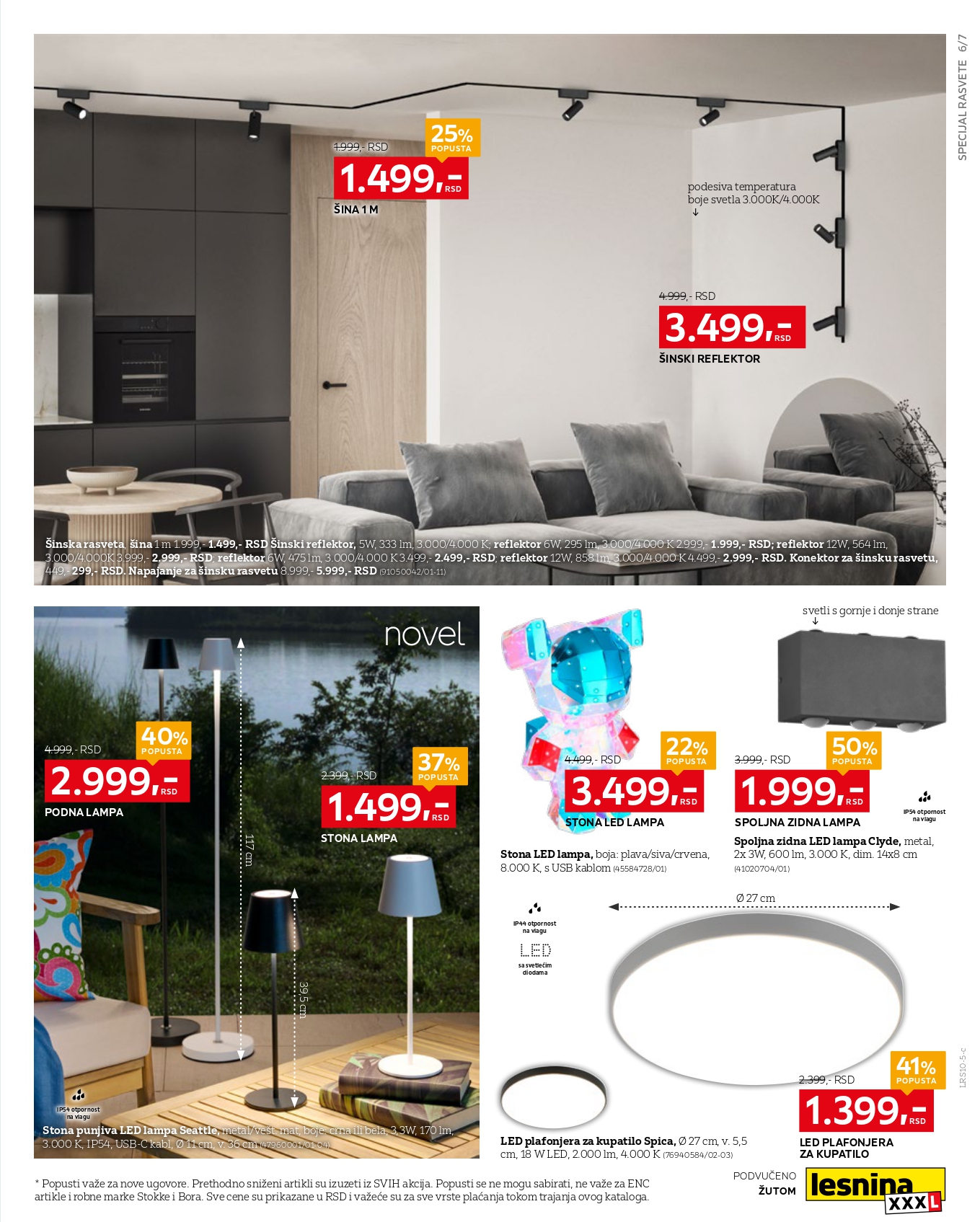 Lesnina XXXL katalog RASVETA 29.9-26.10.2025.
