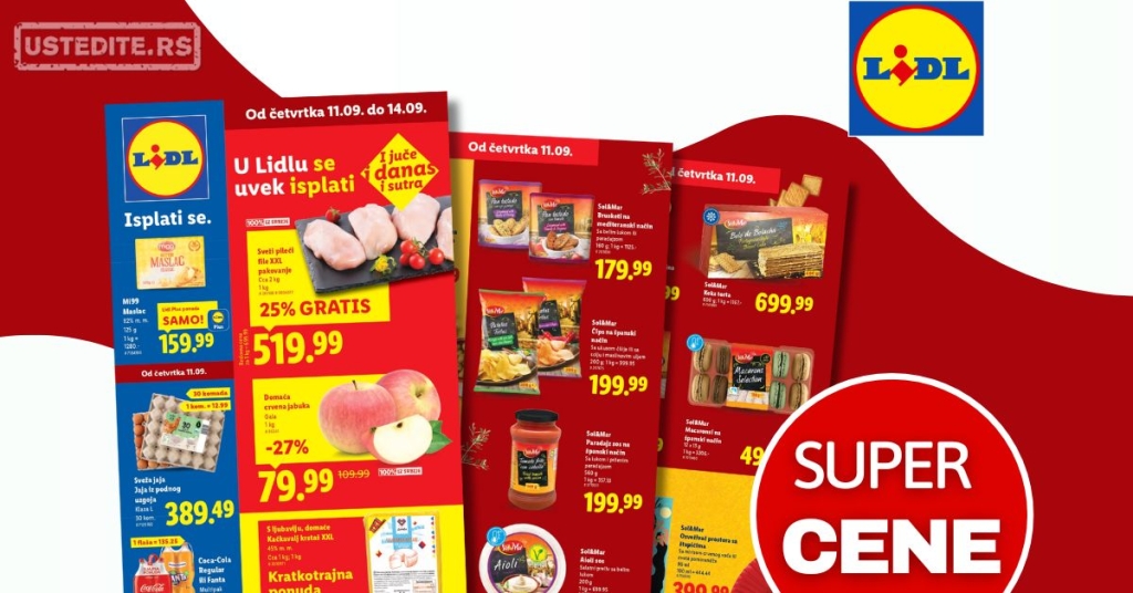 Lidl katalog PREHRANA 11-17.9.2025.