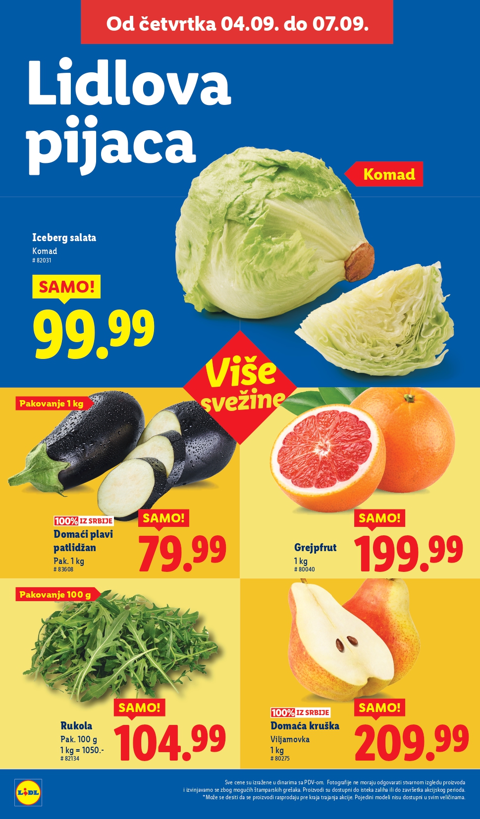 Lidl katalog PREHRANA 4-10.9.2025.
