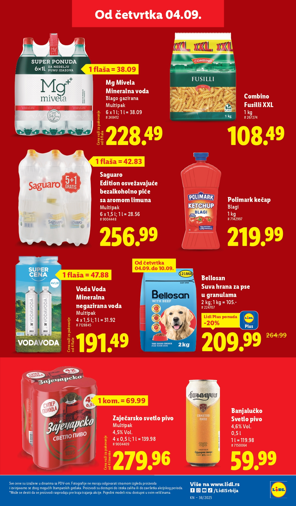 Lidl katalog PREHRANA 4-10.9.2025.