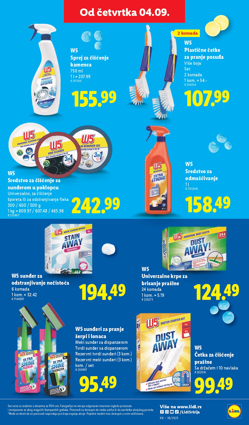 Lidl katalog PREHRANA 4-10.9.2025.