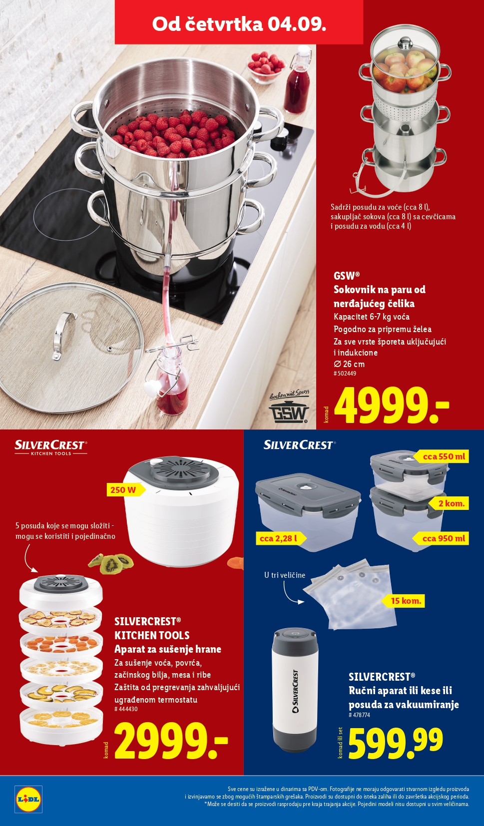 Lidl katalog PREHRANA 4-10.9.2025.