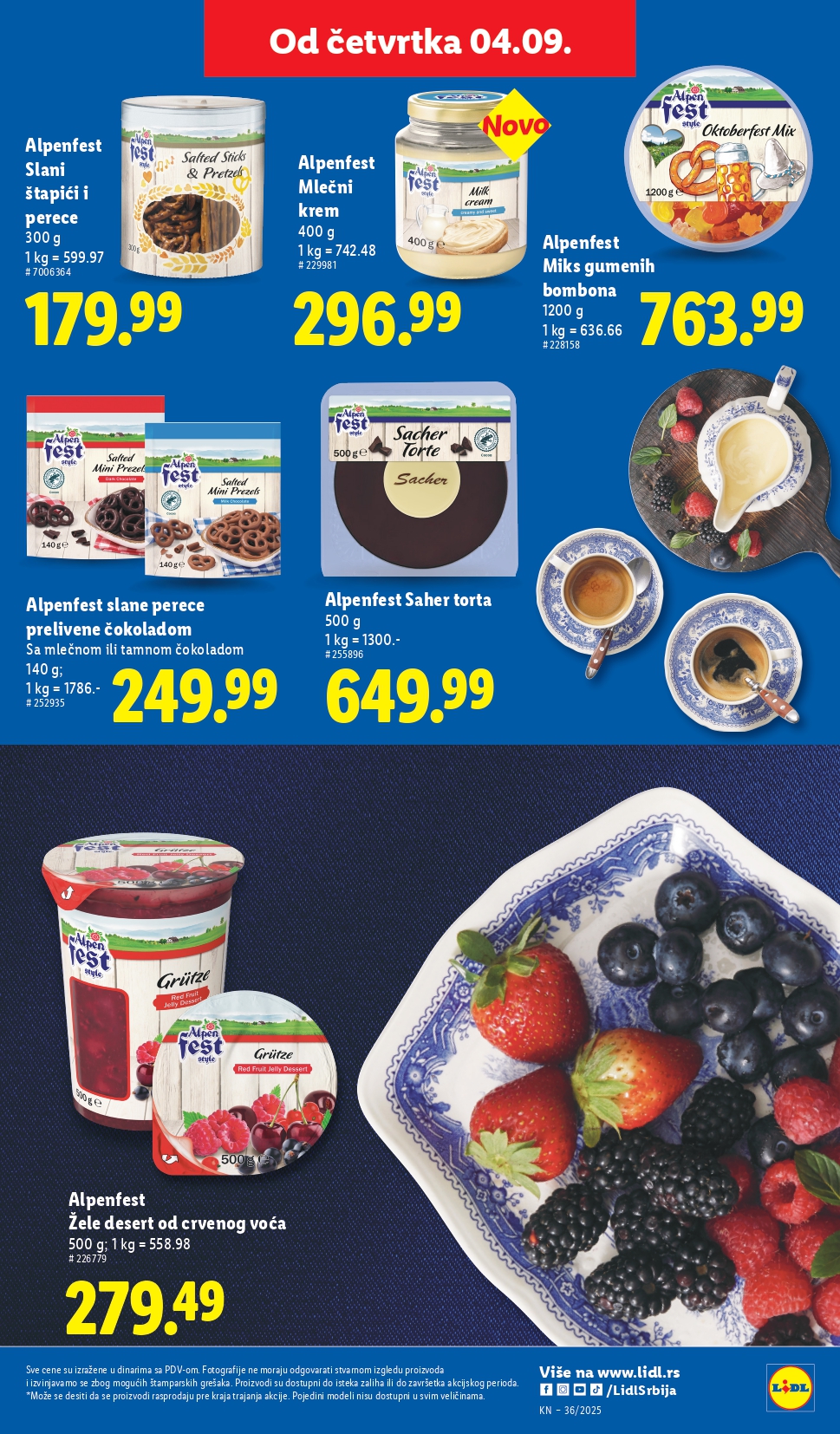 Lidl katalog PREHRANA 4-10.9.2025.