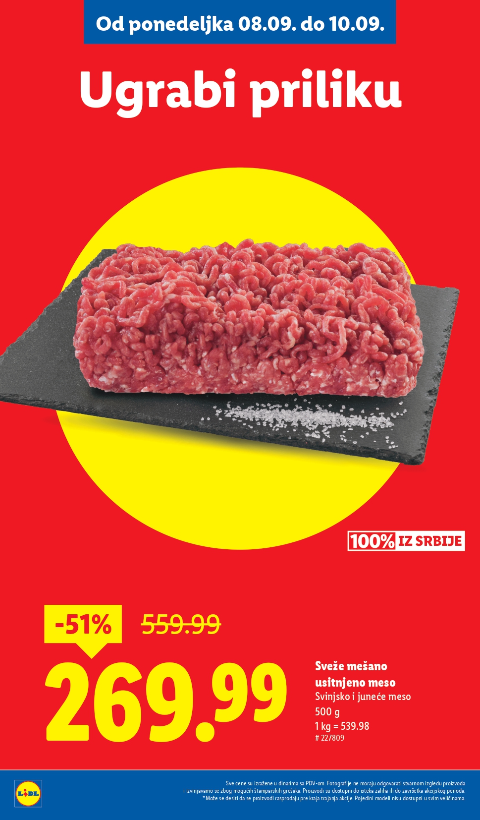 Lidl katalog PREHRANA 4-10.9.2025.