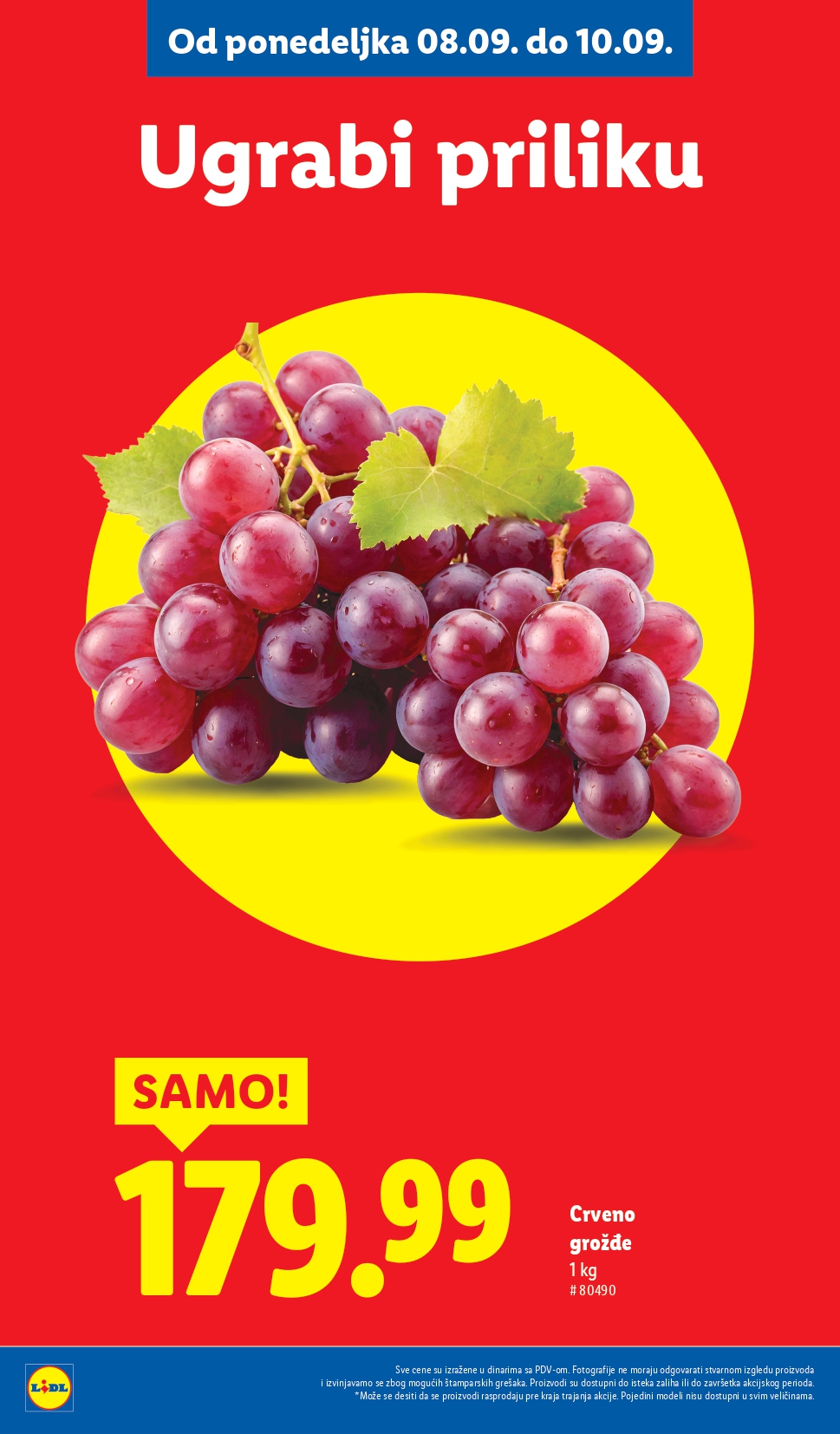 Lidl katalog PREHRANA 4-10.9.2025.