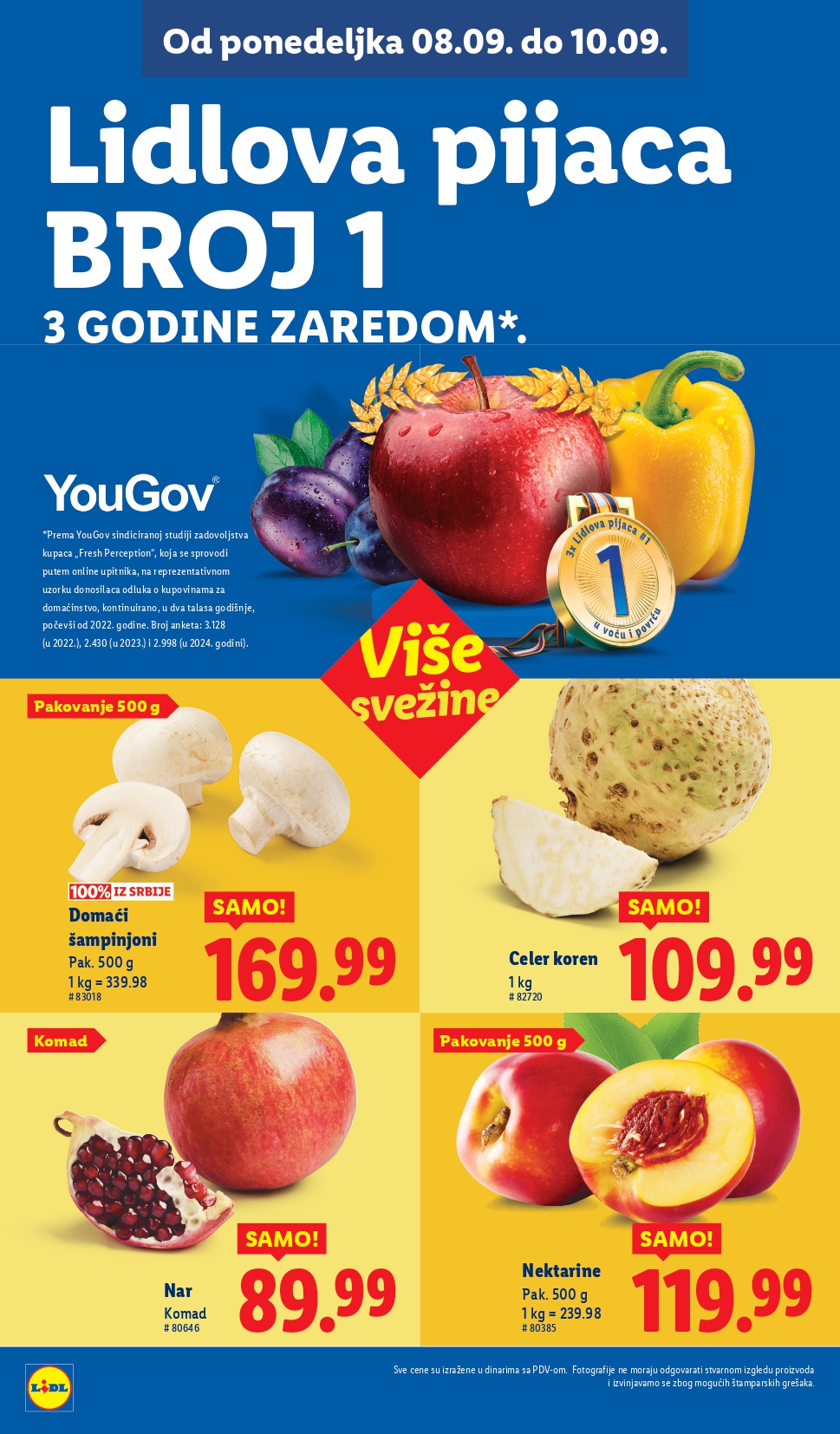 Lidl katalog PREHRANA 4-10.9.2025.