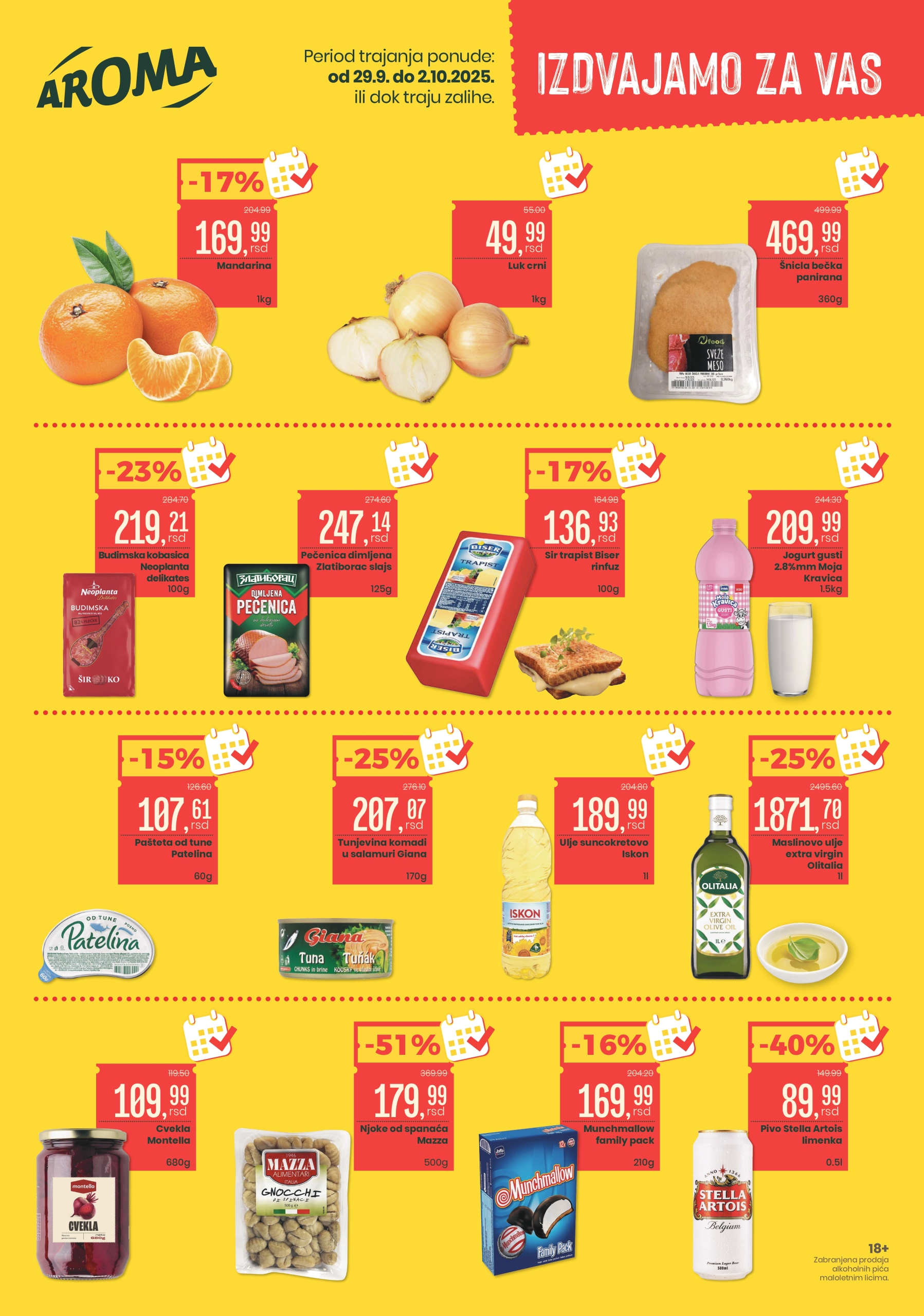 Aroma AKCIJA 29.9-2.10.2025.