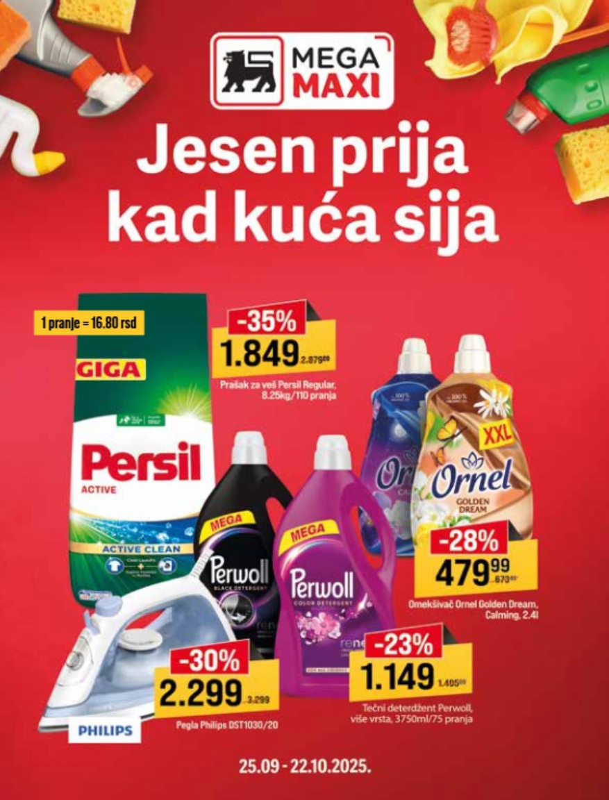 Mega Maxi katalog JESENJE ČIŠĆENJE 25.9-22.10.2025.