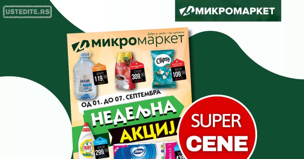 Mikromarket NEDELJNA AKCIJA 1-7.9.2025.
