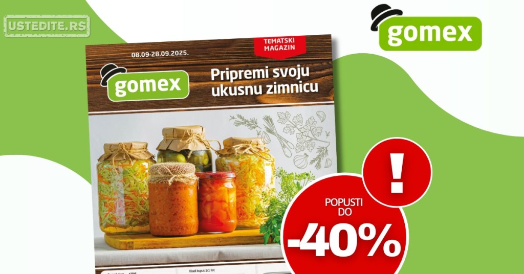 Gomex katalog TEMA MESECA 8-28.9.2025.