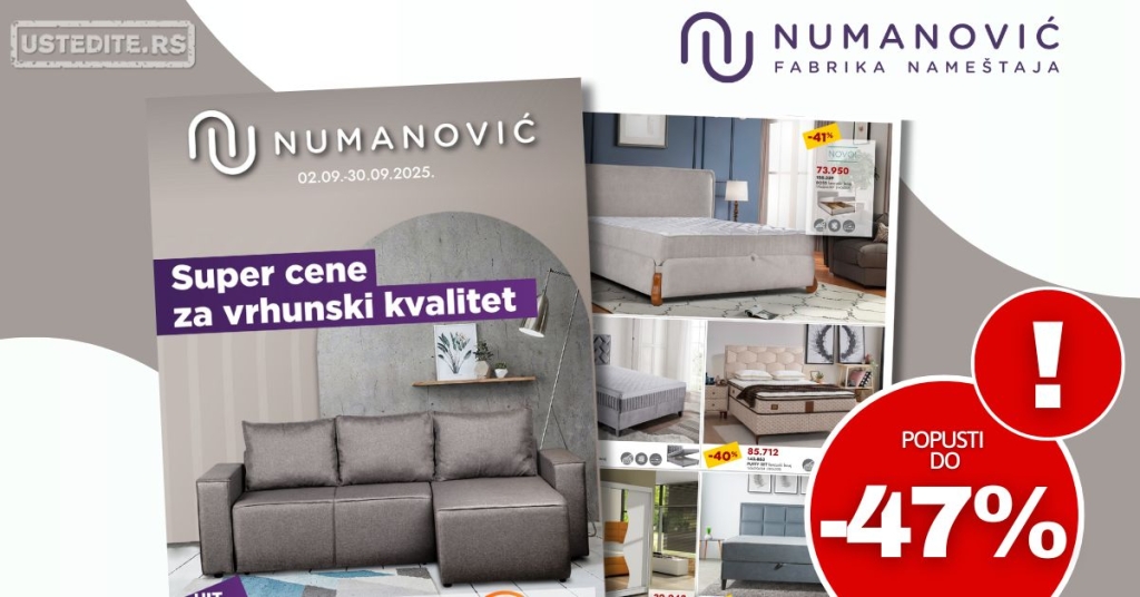 Numanović nameštaj katalog 2-30.9.2025.