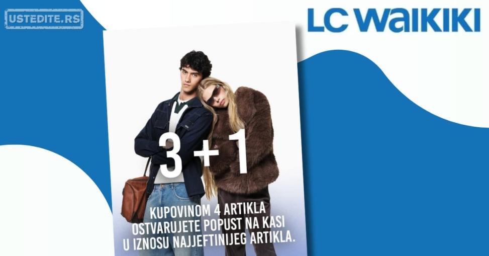 LC Waikiki AKCIJA 3+1 GRATIS 17-21.9.2025.