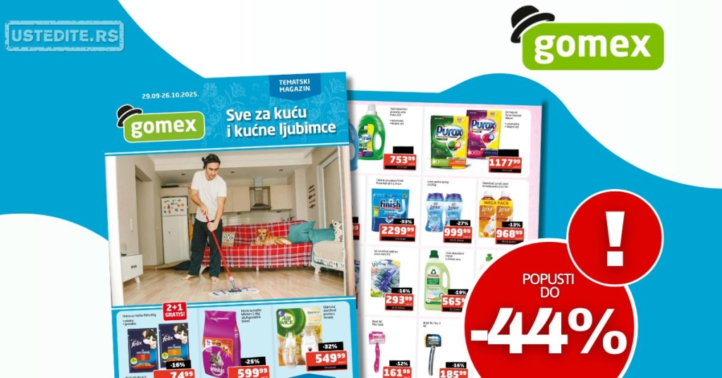 Gomex katalog TEMA MESECA 29.9-26.10.2025.