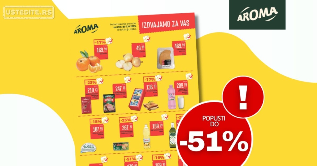 Aroma AKCIJA 29.9-2.10.2025.
