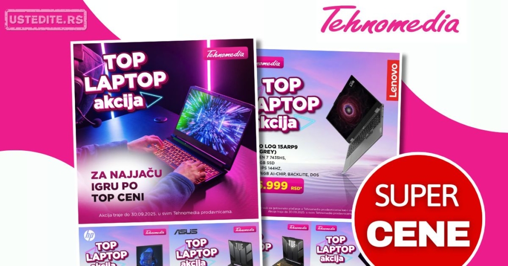 Tehnomedia AKCIJA - sniženje do 30.9.2025.