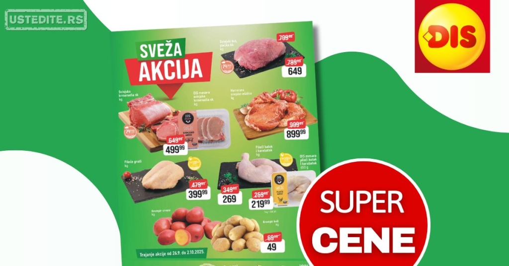Dis SVEŽA AKCIJA 26-28.9.2025.