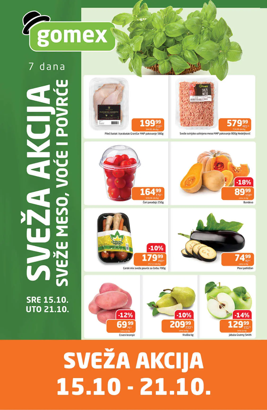 Gomex SVEŽA AKCIJA 15-21.10.2025.