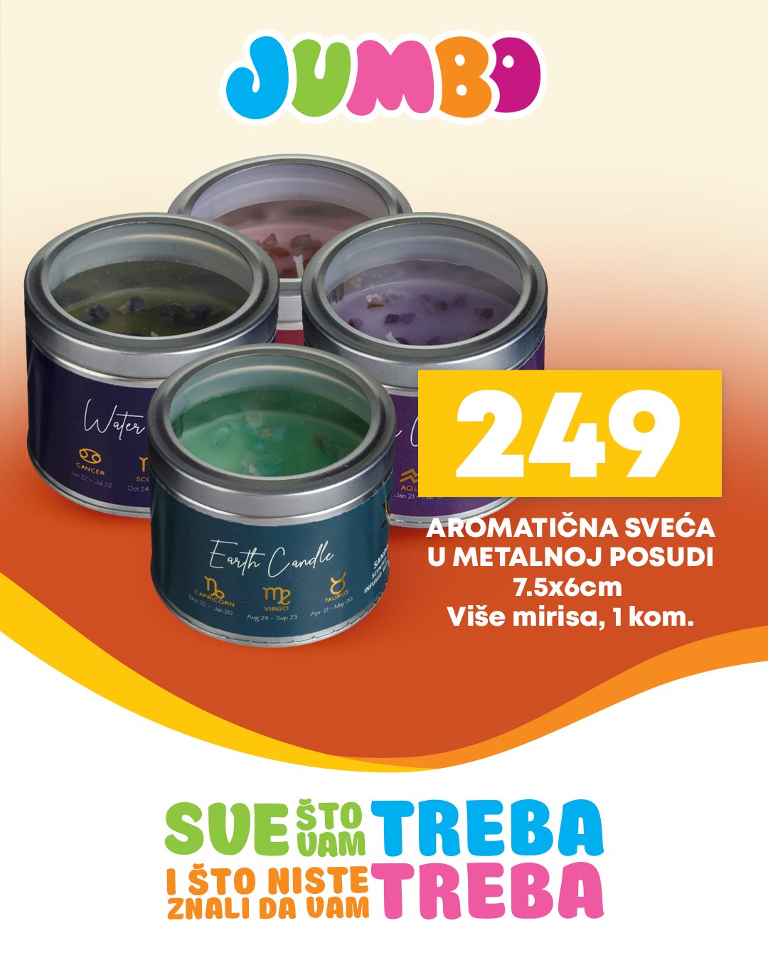 Jumbo AROMATIČNE SVEĆE oktobar 2025.