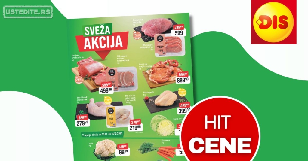 Dis SVEŽA AKCIJA 13-16.10.2025.