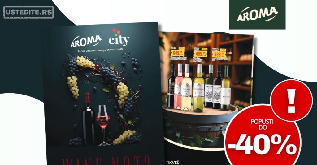 Aroma katalog VINA – popusti i aktuelna ponuda kvalitetnih vina 17.10-2.11.2025.