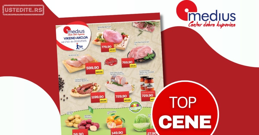 Medius VIKEND AKCIJA 17-20.10.2025.