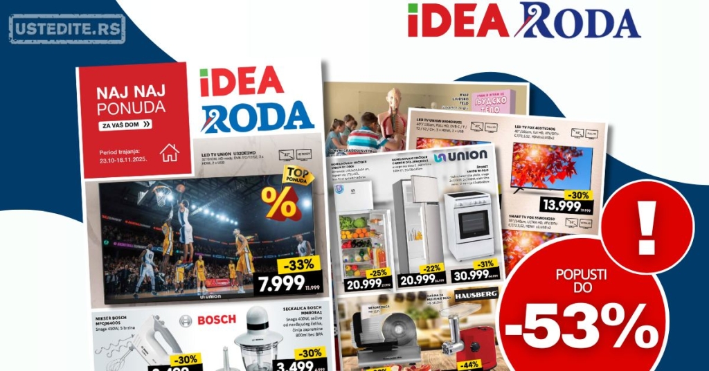 Roda & Idea katalog 23.10-18.11.2025.