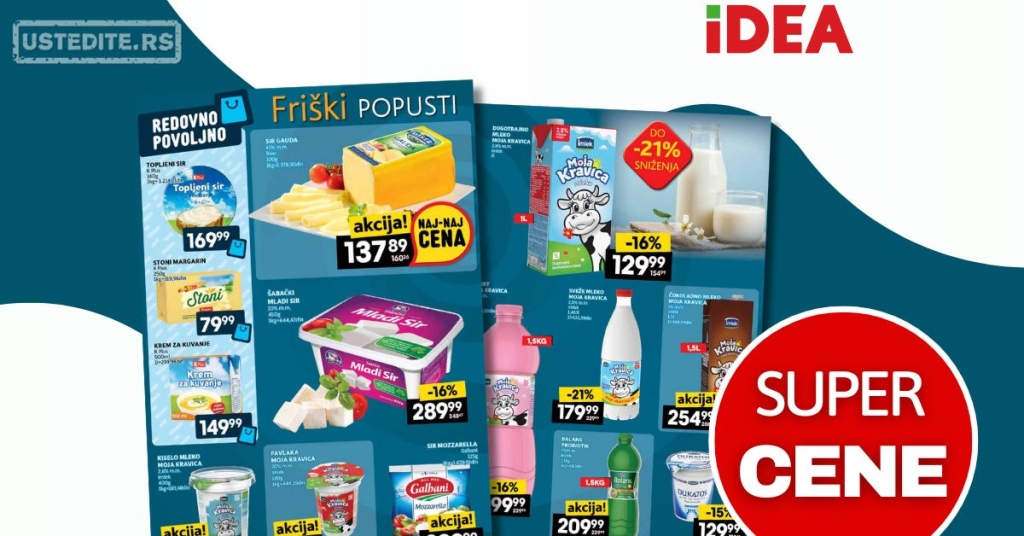 Idea akcija FRIŠKI POPUSTI 2-8.9.2025.