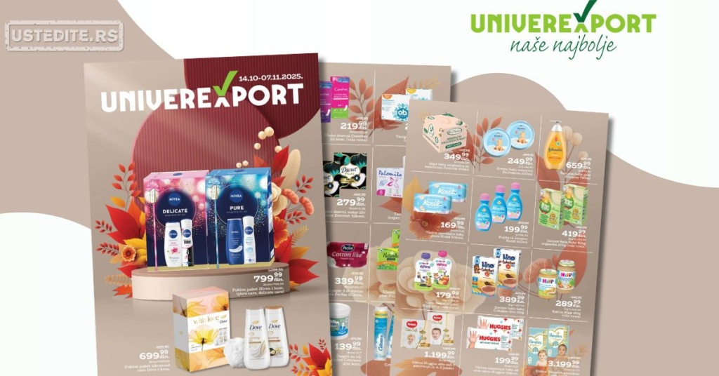 Univerexport katalog JESENJA NEGA 14.10-7.11.2025.