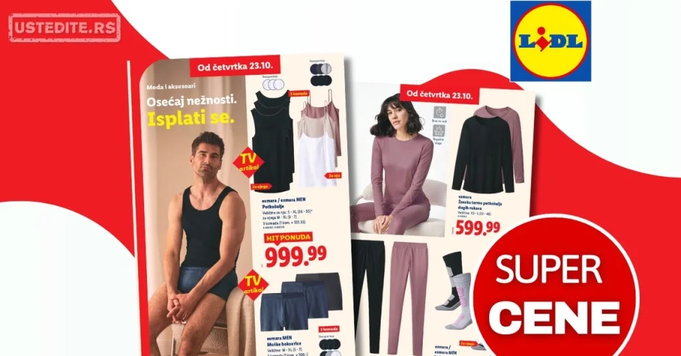 Lidl Esmara kolekcija – popusti i aktuelna ponuda 23-29.10.2025.