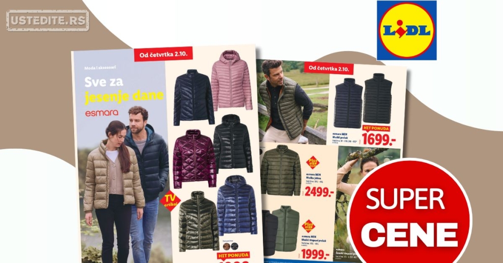 Lidl ODEĆA Jesenji trendovi 2-9.10.2025.