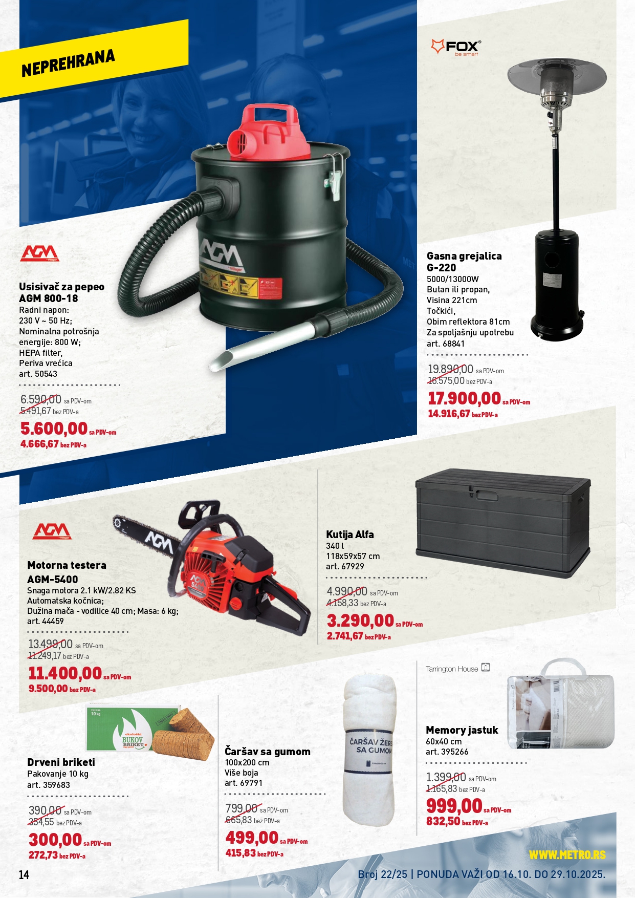 Metro katalog PREHRANA/NEPREHRANA 16-29.10.2025.