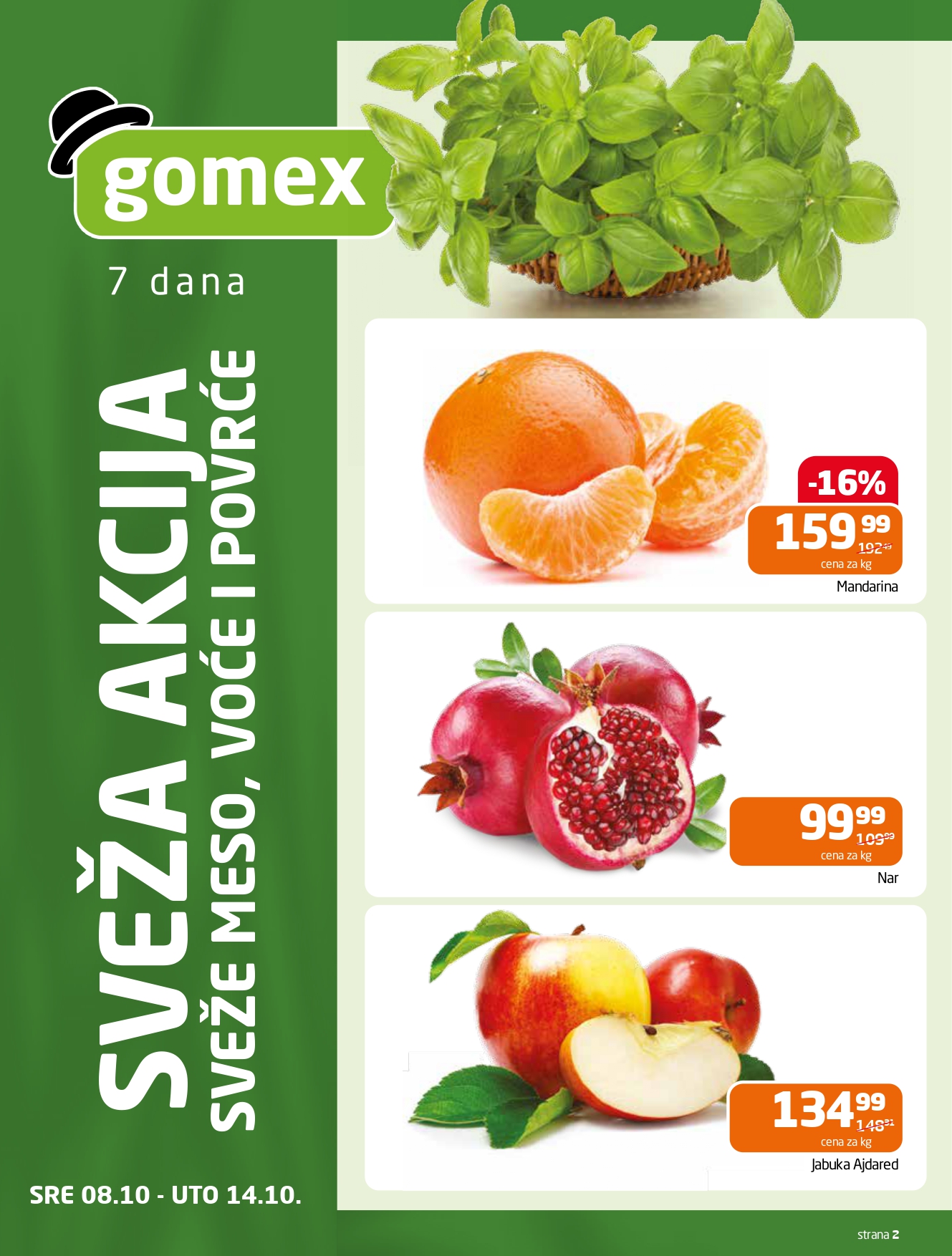 Gomex katalog AKCIJE IZ ŠEŠIRA 22.10-4.11.2025.