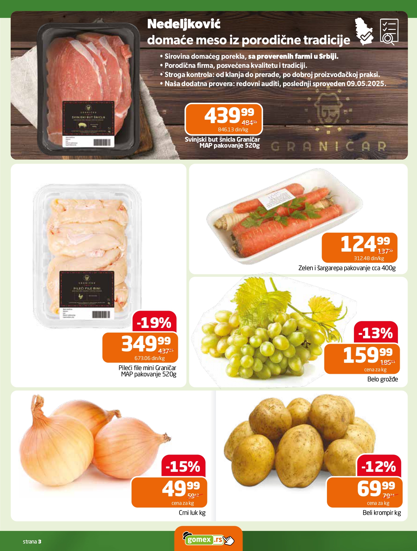 Gomex katalog AKCIJE IZ ŠEŠIRA 22.10-4.11.2025.
