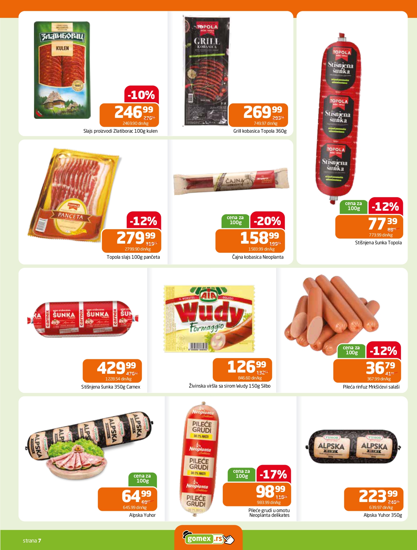 Gomex katalog AKCIJE IZ ŠEŠIRA 22.10-4.11.2025.