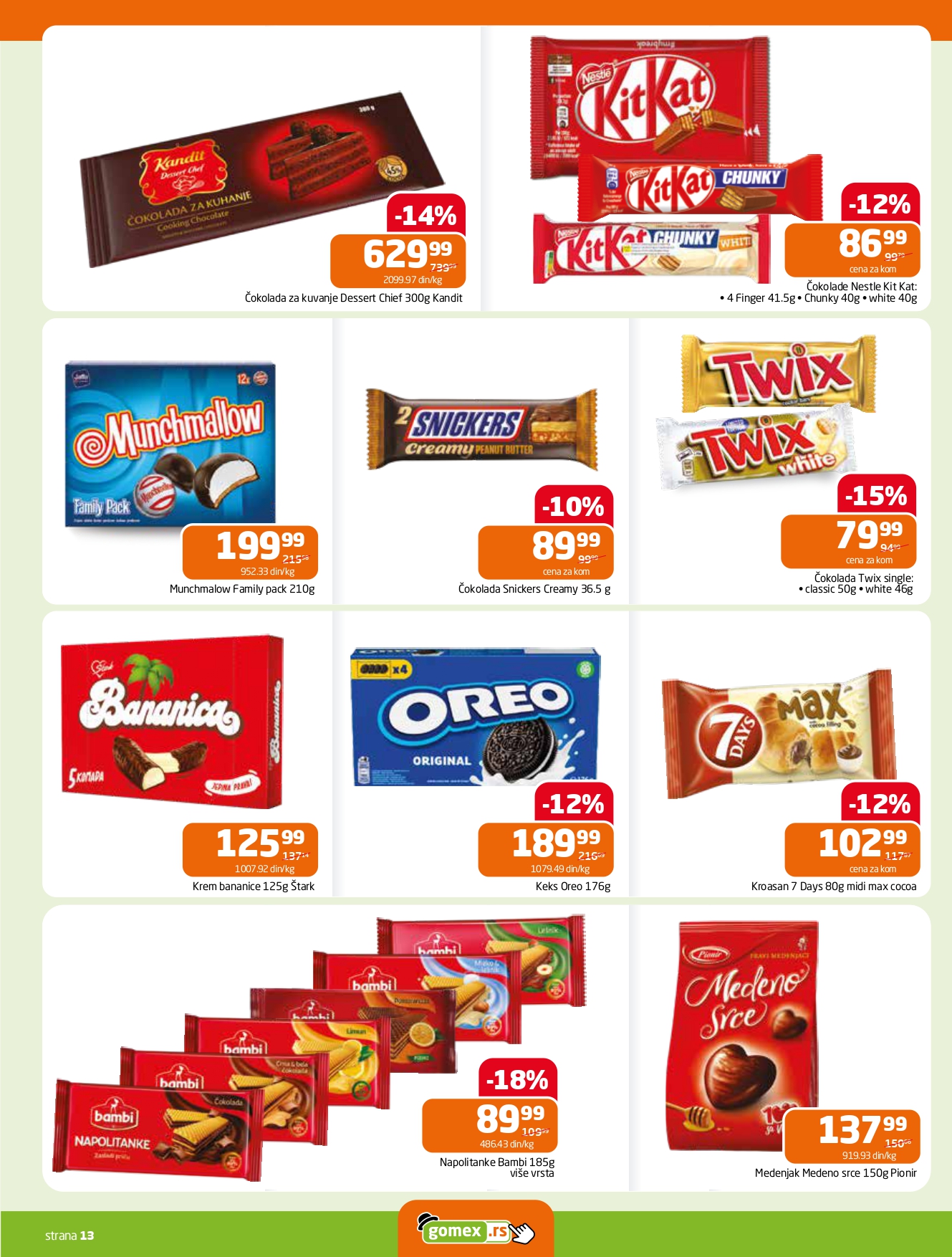 Gomex katalog AKCIJE IZ ŠEŠIRA 22.10-4.11.2025.