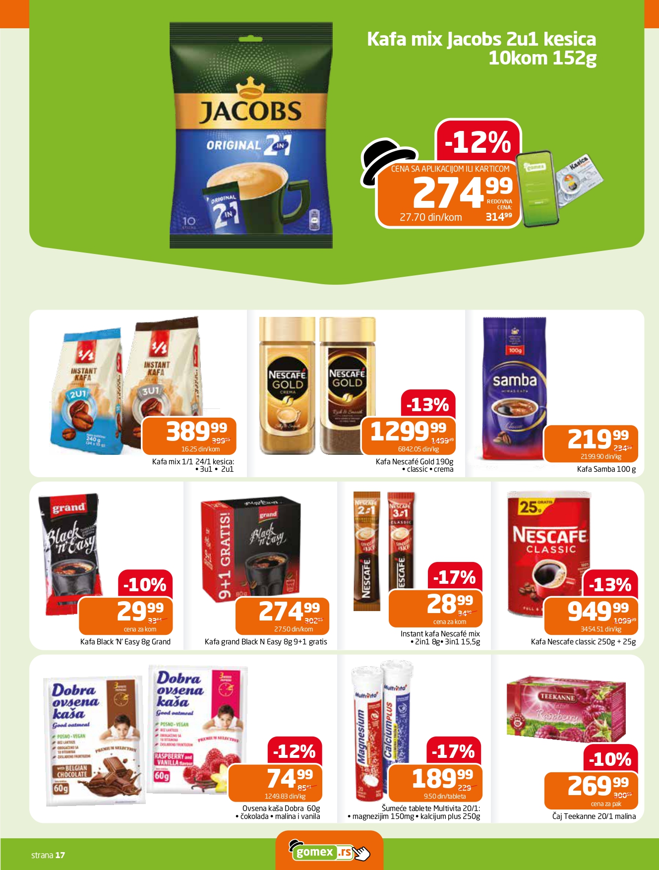 Gomex katalog AKCIJE IZ ŠEŠIRA 22.10-4.11.2025.