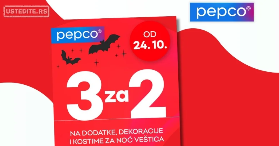 Pepco akcija "UZMI 3, PLATI 2" 24-29.10.2025.