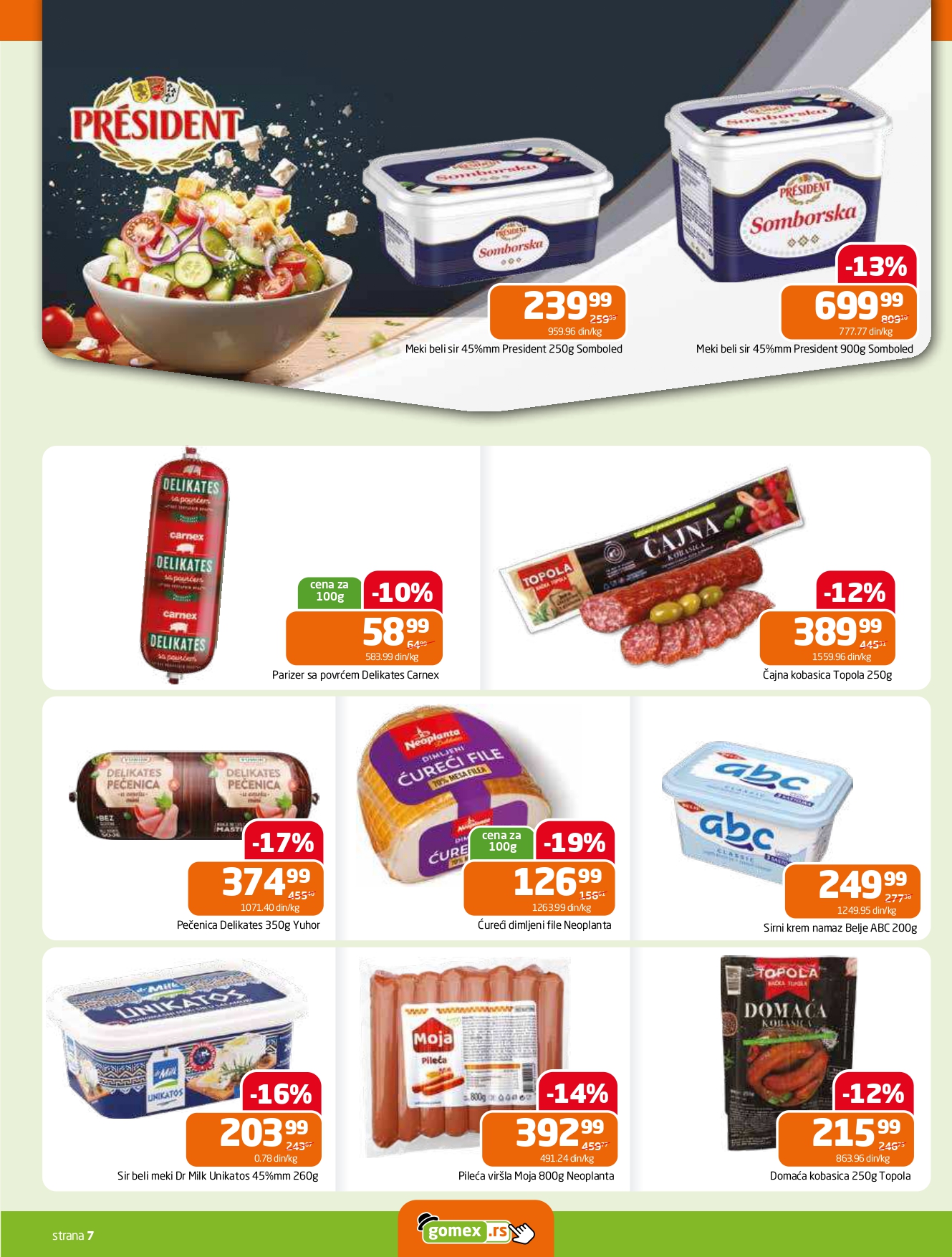 Gomex katalog AKCIJE IZ ŠEŠIRA 8-21.10.2025.