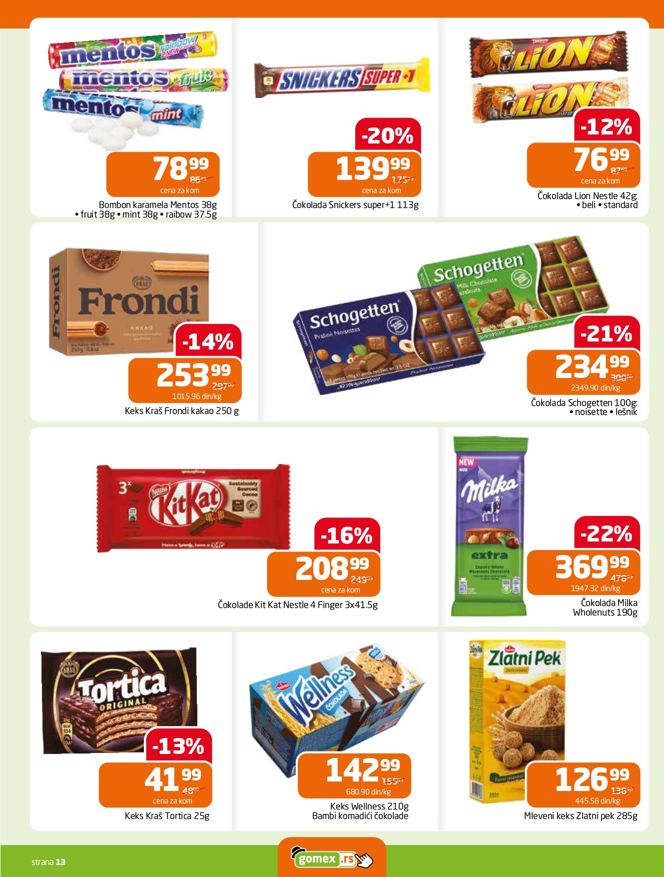 Gomex katalog AKCIJE IZ ŠEŠIRA 8-21.10.2025.