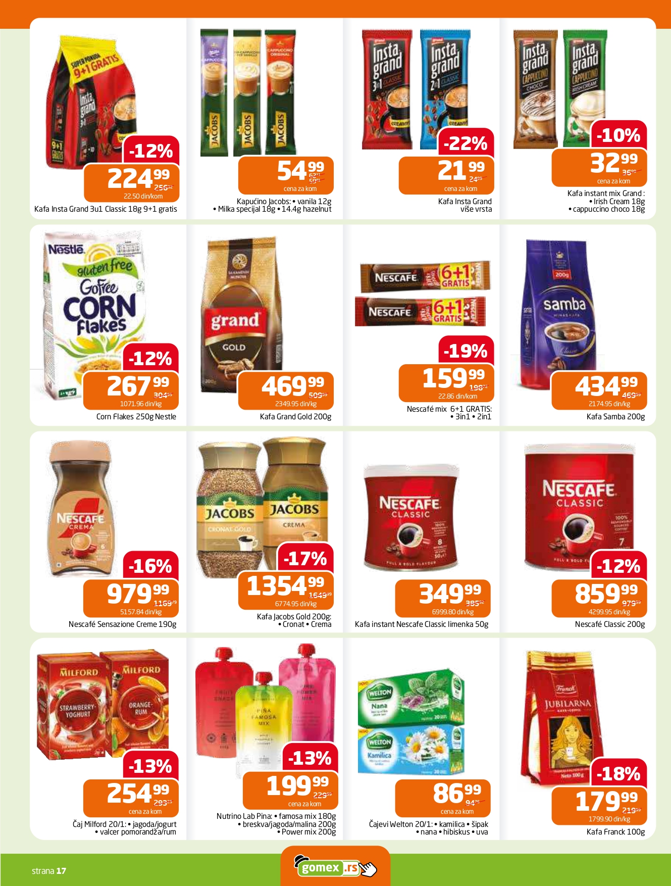 Gomex katalog AKCIJE IZ ŠEŠIRA 8-21.10.2025.