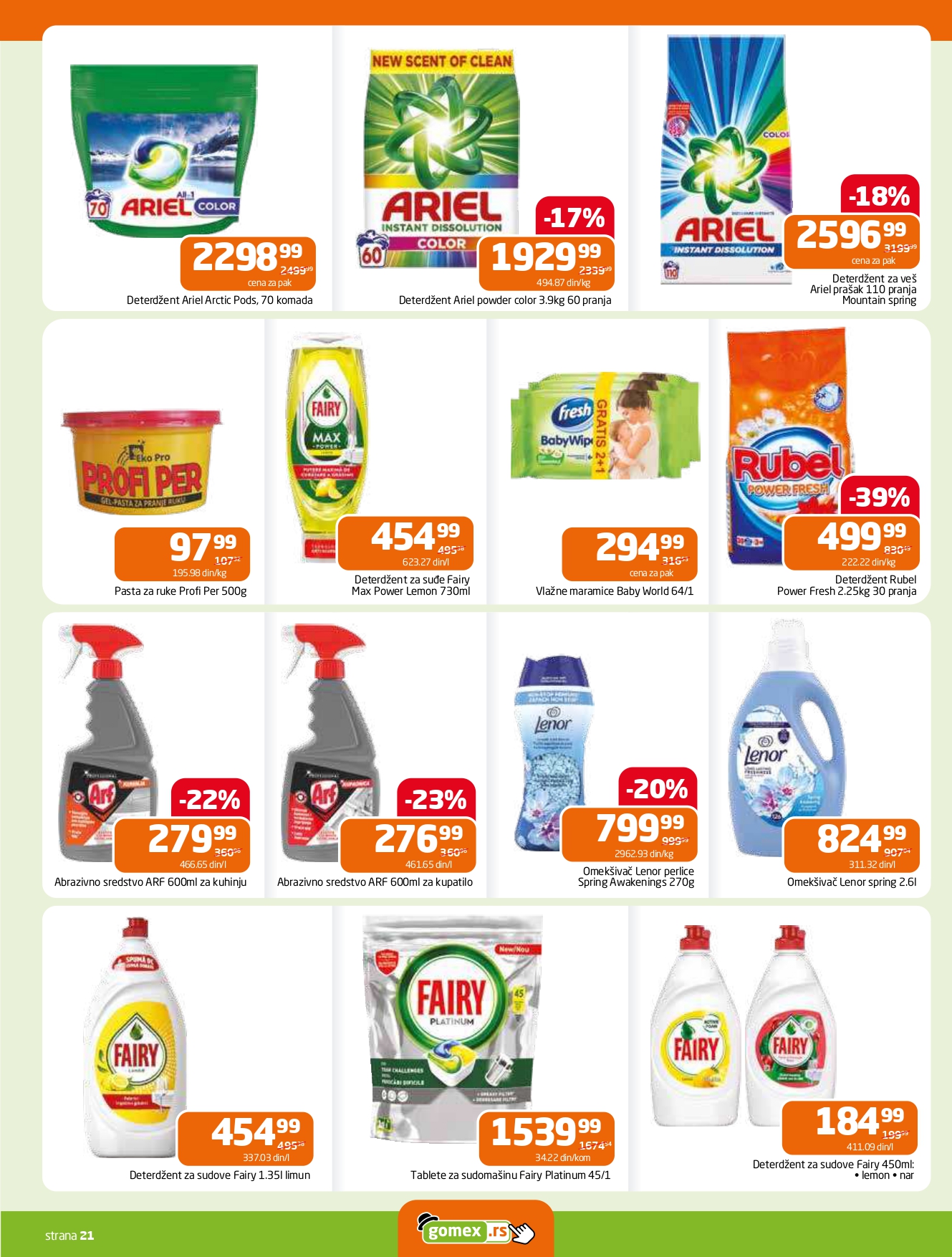 Gomex katalog AKCIJE IZ ŠEŠIRA 8-21.10.2025.