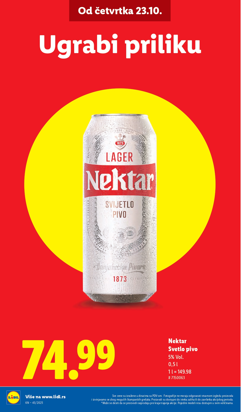 Lidl katalog 23-29.10.2025.